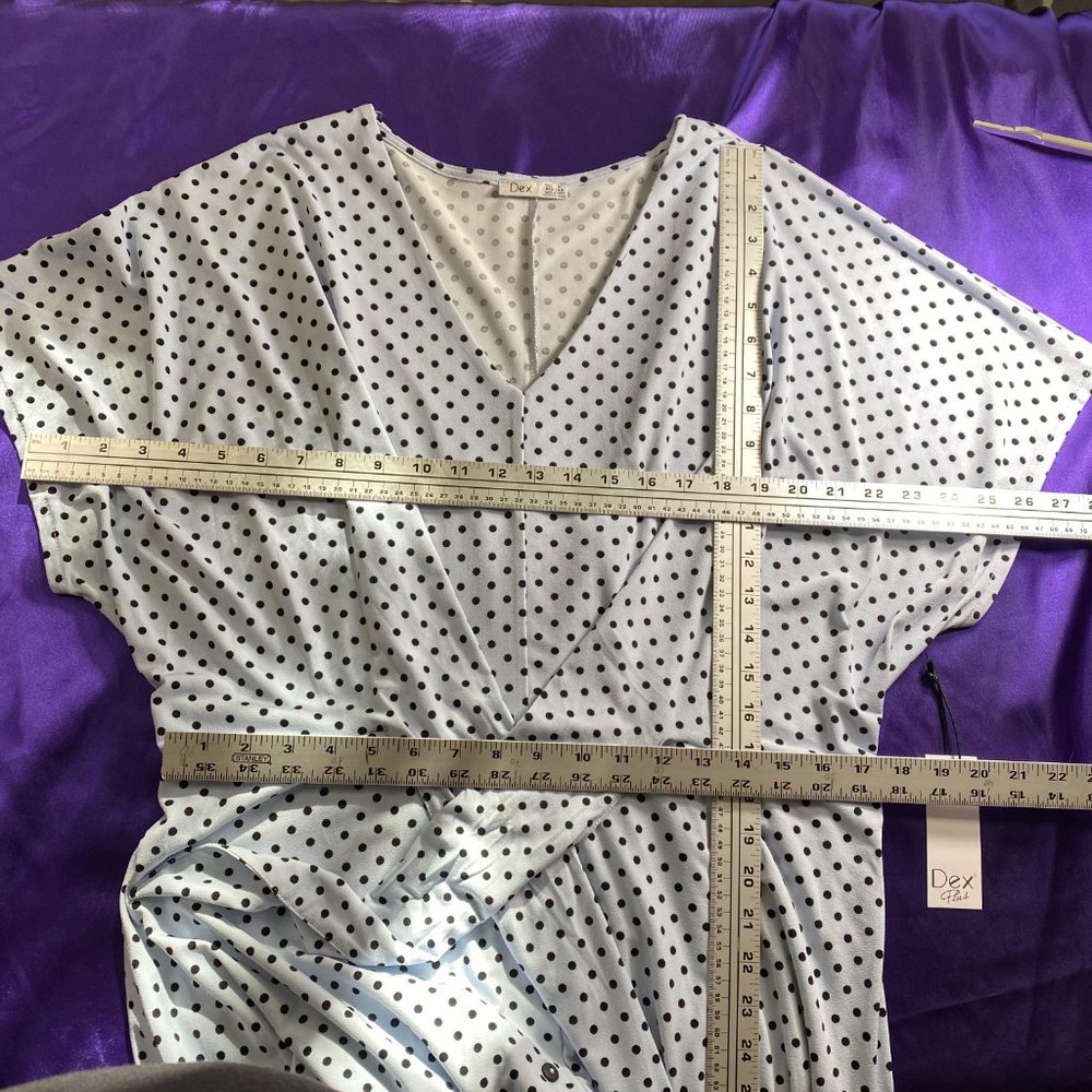 NWT📌Dex Plus Jenny Tie Front Midi Dress - Picture 11 of 16